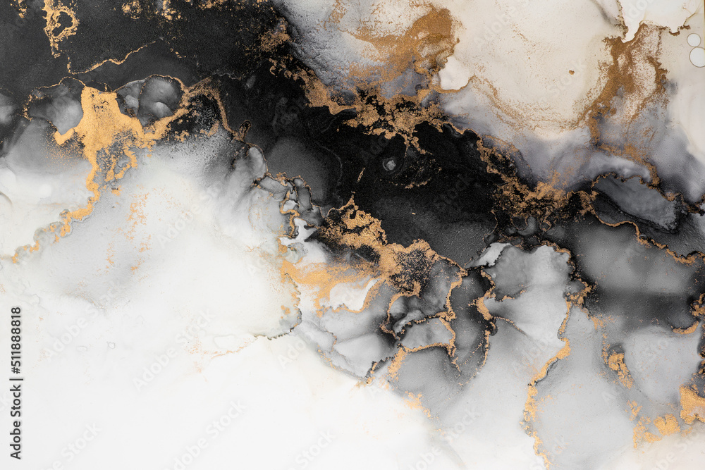 Poster marble ink abstract art from exquisite original painting for abstract background . painting was pain