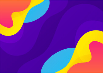 Colorful gradient geometric abstract shape background. Memphis background texture for poster cover design. Minimal color gradient banner template. Modern vector shape for banner, poster, social media