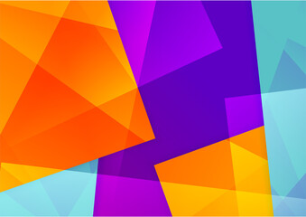 Colorful gradient geometric abstract shape background. Memphis background texture for poster cover design. Minimal color gradient banner template. Modern vector shape for banner, poster, social media