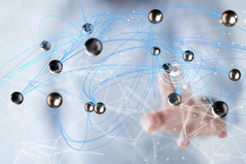 conference Digital Network and data concept 3d