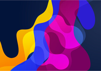 Colorful gradient memphis geometric pattern background texture for poster cover design. Minimal color abstract gradient banner template. Modern vector shape for business presentation and social media