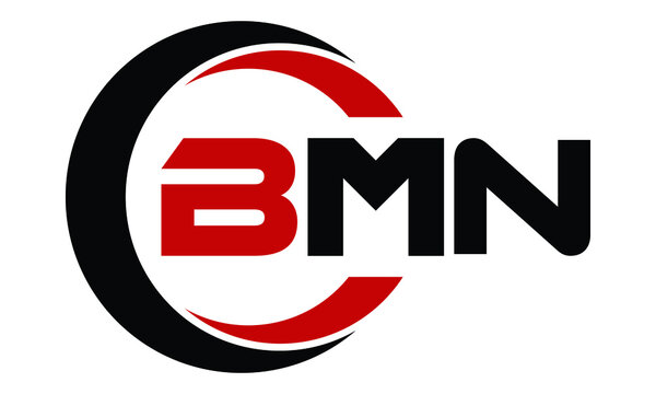 BMN three letter swoosh logo design vector template | monogram logo | abstract logo | wordmark logo | letter mark logo | business logo | brand logo | flat logo | minimalist logo | text | word | symbol