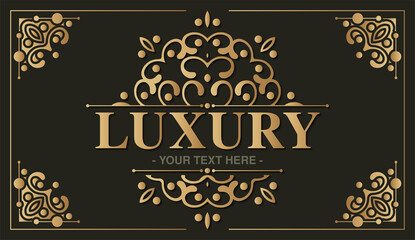 Elegant decorative frame design background