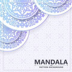 soft color mandala style background