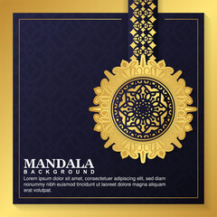 Luxury ornamental mandala background with arabic islamic east pattern style premium