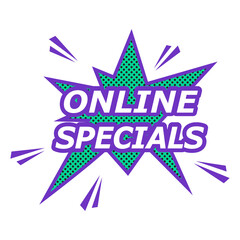 Label Online Specials, design element
