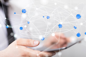 conference Digital Network and data concept 3d