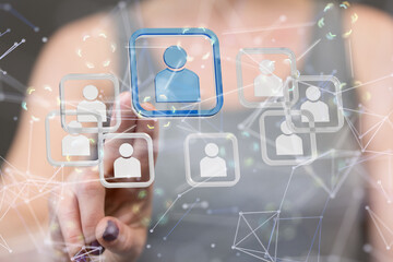  Digital Network and data concept.