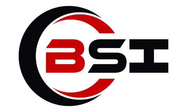 BSI three letter swoosh logo design vector template | monogram logo | abstract logo | wordmark logo | letter mark logo | business logo | brand logo | flat logo | minimalist logo | text | word | symbol