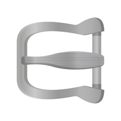 Illustration buckle decorating and tailoring clothes, shoes, bags.