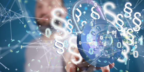 Law and justice concept modern