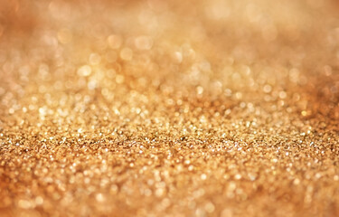 Glitter Lights Luxury Defocused Golden Background