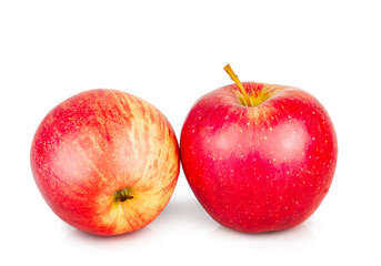 Red apples isolated on a white background