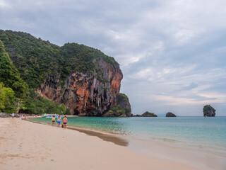Fototapeta na wymiar Beautiful nature scenic landscape famous landmark beach. Travel adventure Thailand