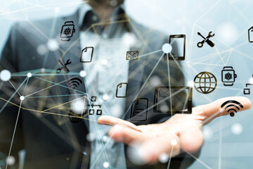 Technology background. Big data concept