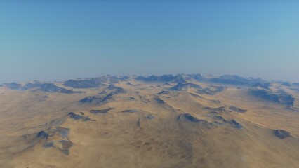 Deserted alien planet
