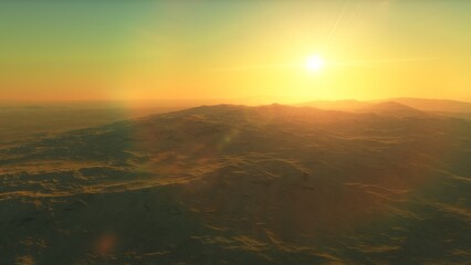 Obraz premium Deserted alien planet 