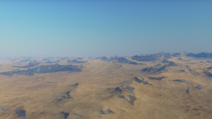 Deserted alien planet
