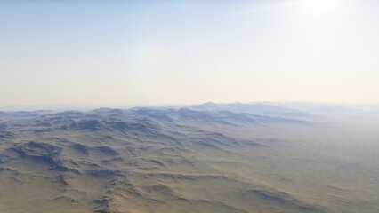 Deserted alien planet
