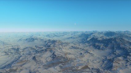 Obraz premium Deserted alien planet 