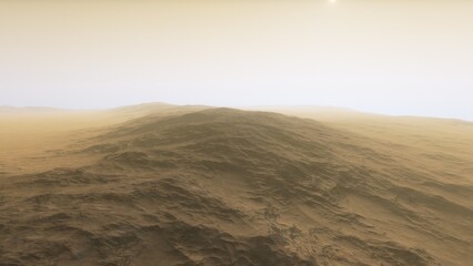 Deserted alien planet
