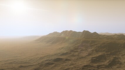 Deserted alien planet
