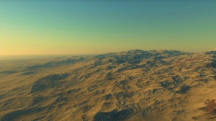 Deserted alien planet
