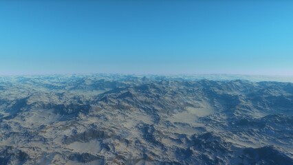 Deserted alien planet
