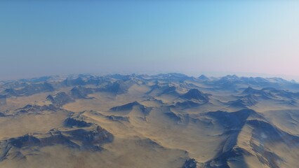 Fototapeta premium Deserted alien planet 