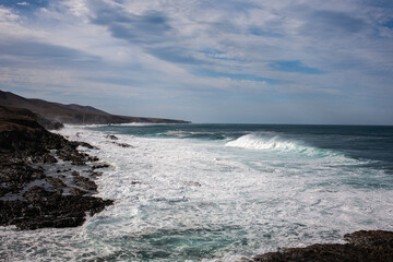 Fototapeta na wymiar Aguas Verdes beach Fuerteventura Canary Islands Spain