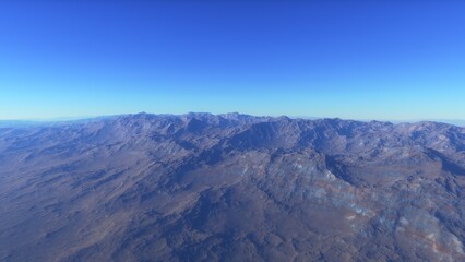 3D fictional space scene
