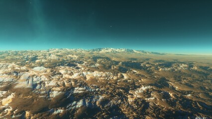 3D fictional space scene
