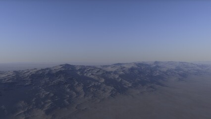 3D fictional space scene
