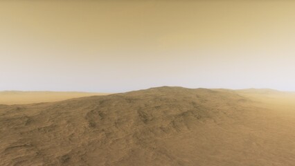 3D fictional space scene
