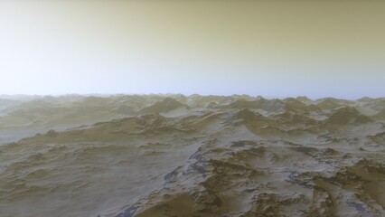 3D fictional space scene
