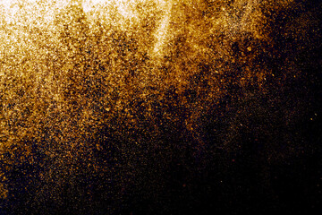 Fototapeta na wymiar Golden light, beautiful bokeh background ,texture
