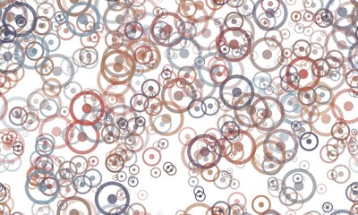 Random circles pattern, brown and grey colors on the white background. Seamless pattern.Astrological sign of sun