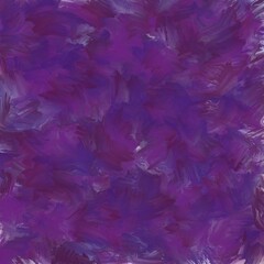 Purple and blue abstract and chaotic brush strokes, decorative pattern