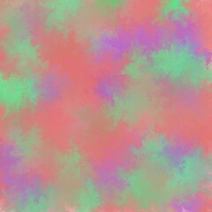 Abstract red, green and purple liquid brush strokes. Multicolored background