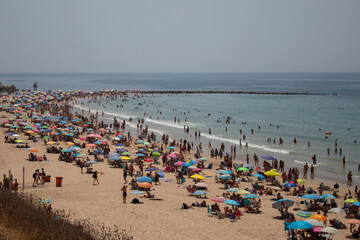 Fotografía de la playa de Cádiz - obrazy, fototapety, plakaty
