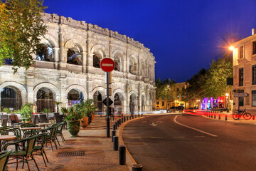 Arena of Nîmes, France - obrazy, fototapety, plakaty