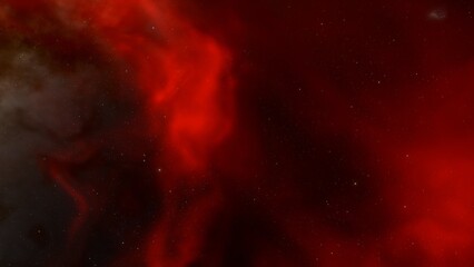 colorful space background with stars, nebula gas cloud in deep outer space, science fiction illustrarion 3d render