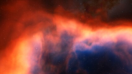 nebula gas cloud in deep outer space
