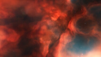 nebula gas cloud in deep outer space
