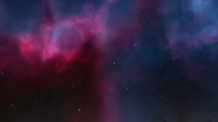 nebula gas cloud in deep outer space
