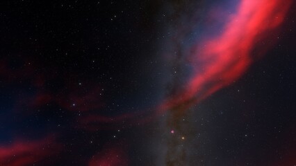 nebula gas cloud in deep outer space
