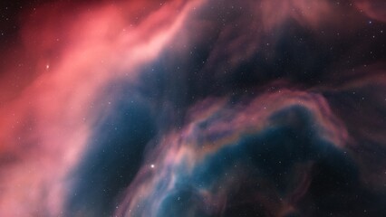 Universe filled with stars, nebula and galaxy
