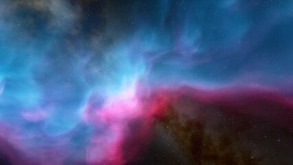 Fototapeta premium Universe filled with stars, nebula and galaxy 