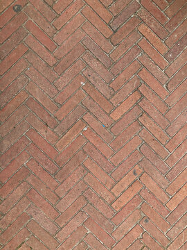 A brick pavement surface texture