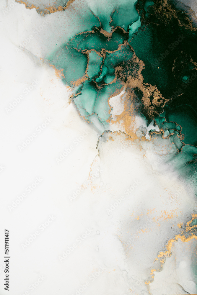 Poster marble ink abstract art from exquisite original painting for abstract background . painting was pain
